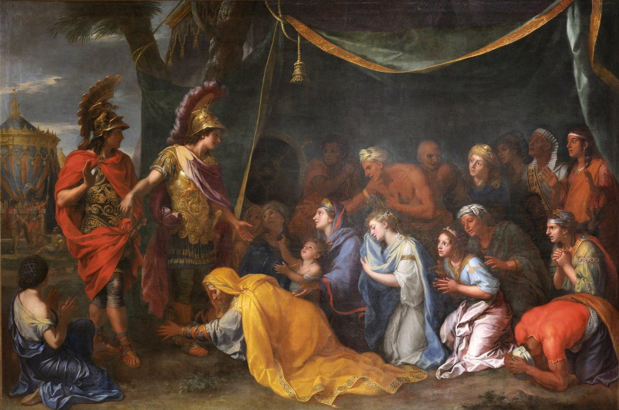 De Perzische koninginnen aan de voeten van Alexander, ook wel De tent van Darius genoemd door Charles Le Brun
