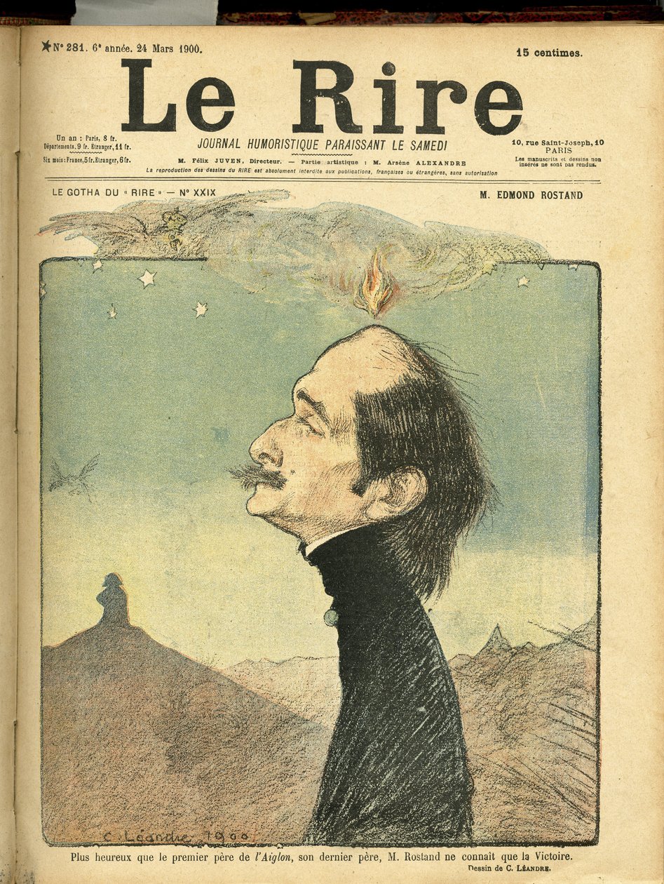 Illustratie door Charles Leandre (1862-1934) voor de omslag van Le Rire door Charles Leandre