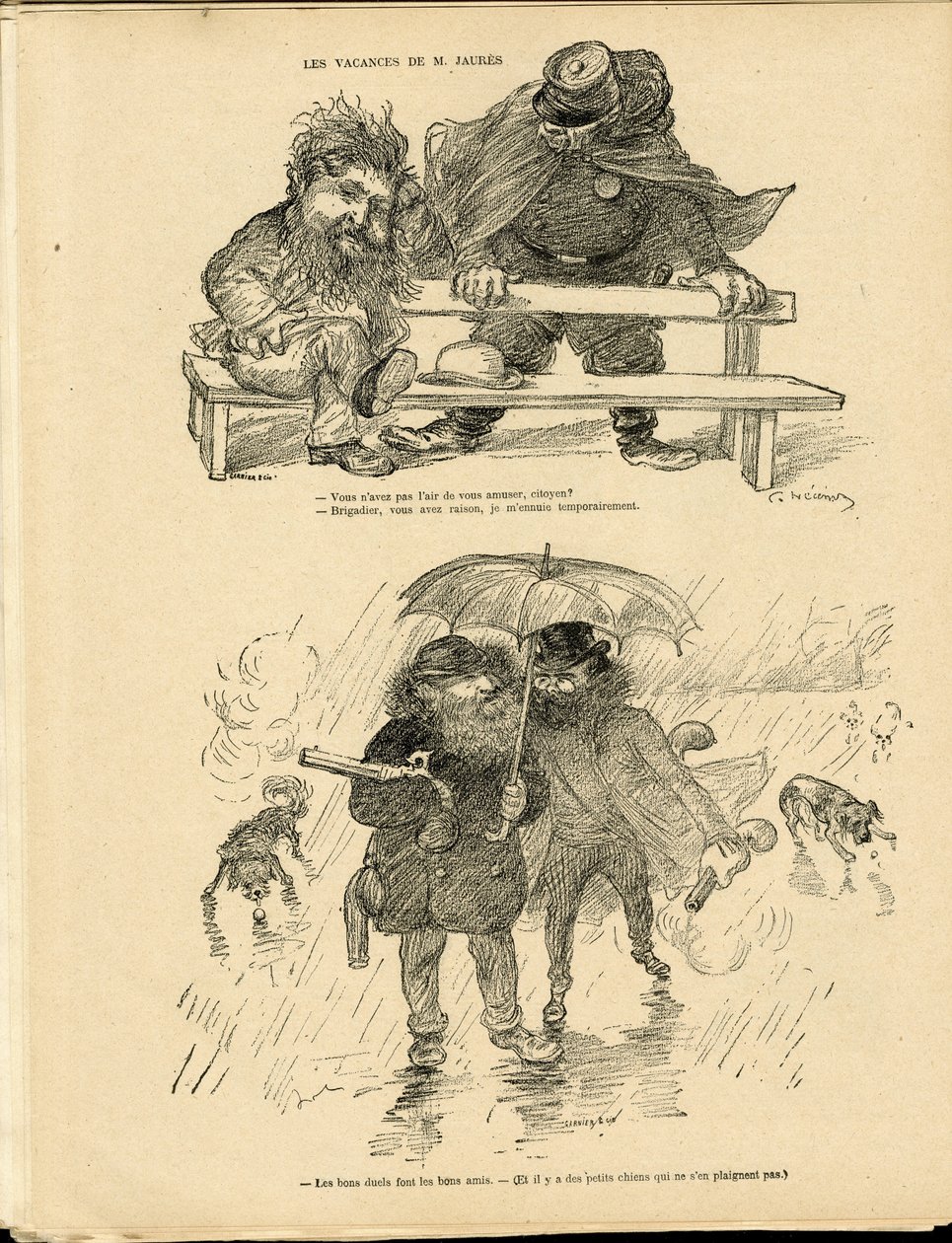 Illustratie door Charles Leandre (1862-1934) in Le Rire door Charles Leandre