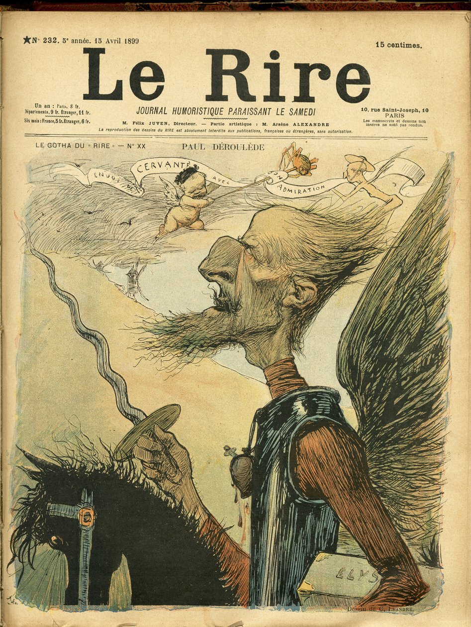 Illustratie van Charles Leandre (1862-1934) voor de omslag van Le Rire door Charles Leandre