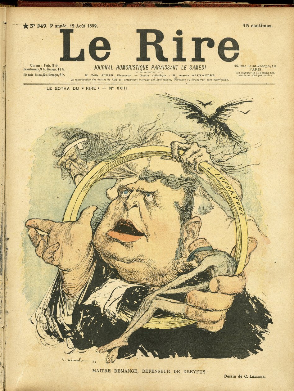 Illustratie van Charles Leandre (1862-1934) voor de omslag van Le Rire door Charles Leandre