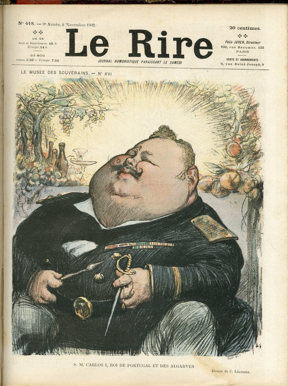 Illustratie van Charles Leandre (1862-1934) voor de omslag van Le Rire, nr. 418 door Charles Leandre