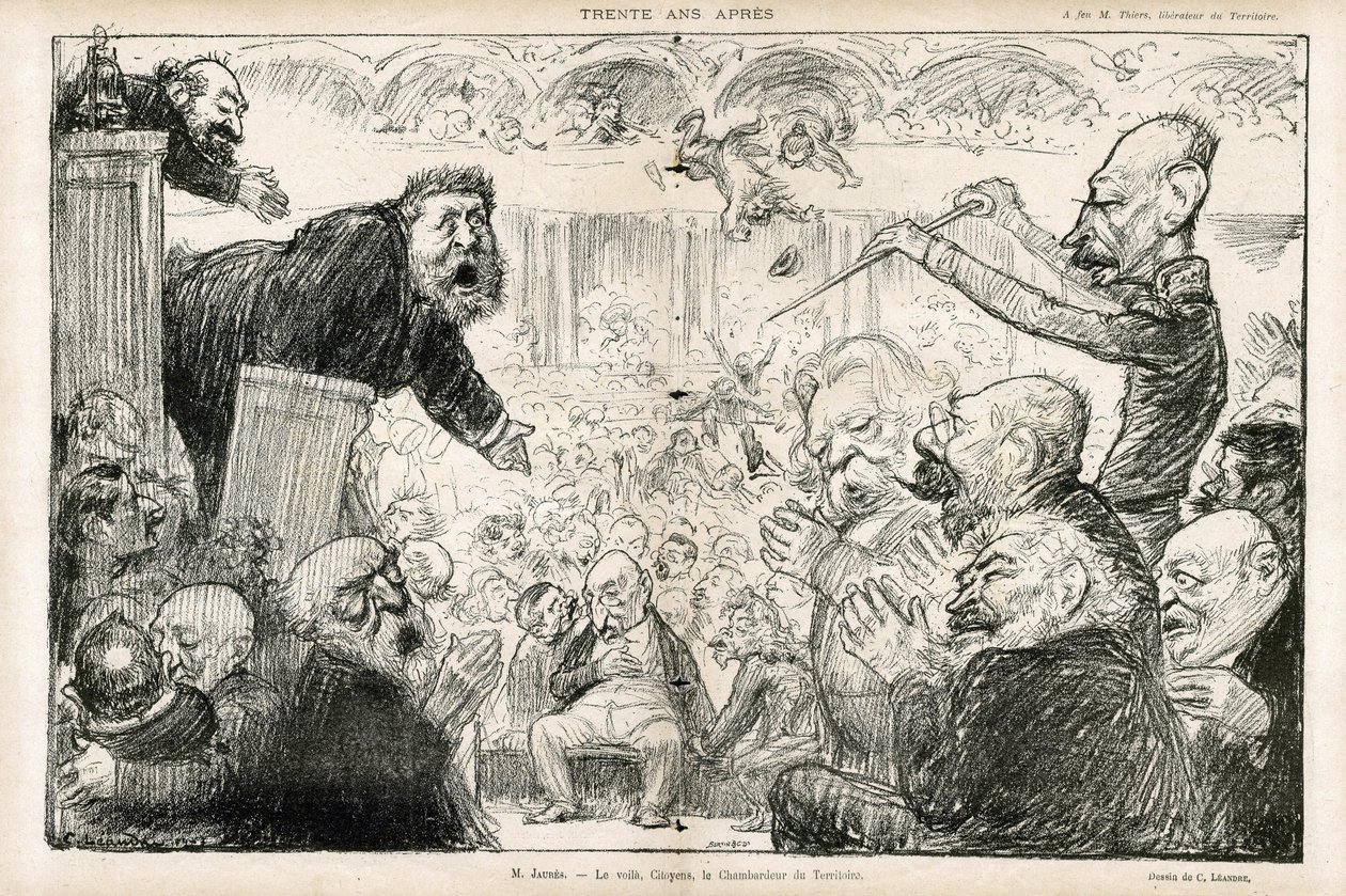 Illustratie van Charles Leandre (1862-1934) in Le Rire door Charles Leandre