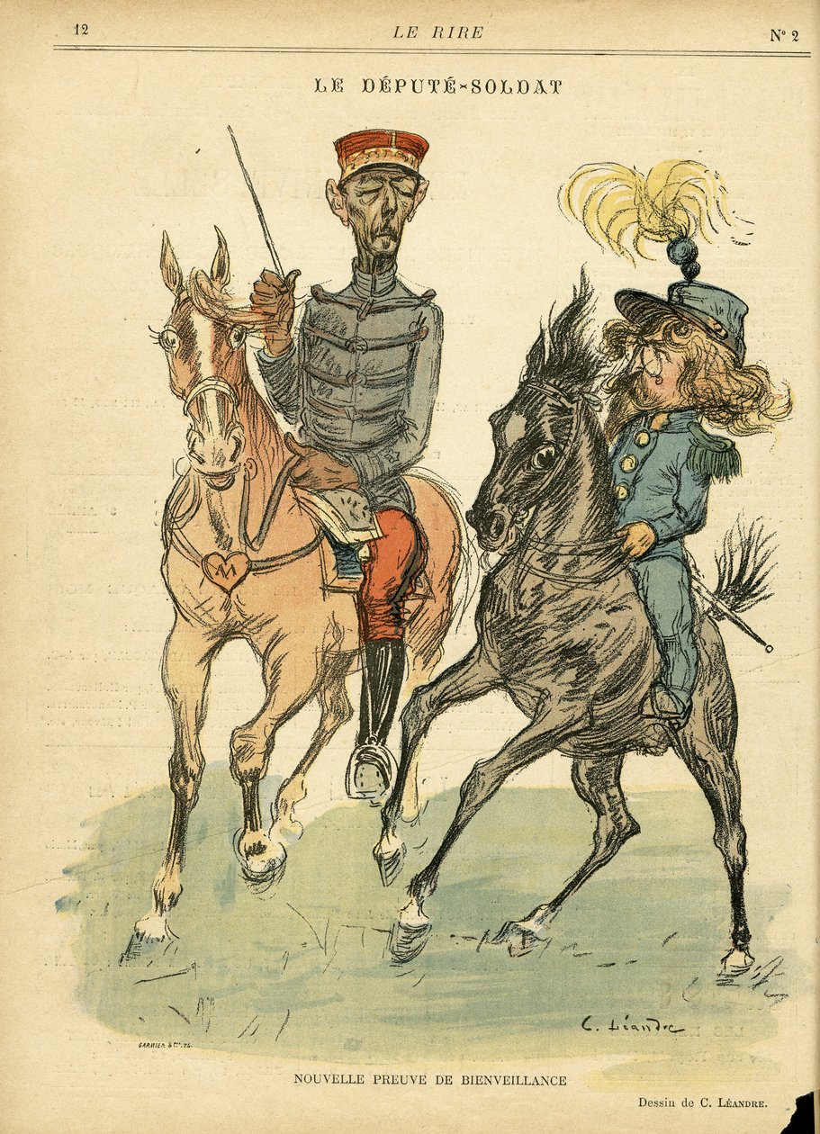 Illustratie van Charles Leandre (1862-1934) in Le Rire door Charles Leandre