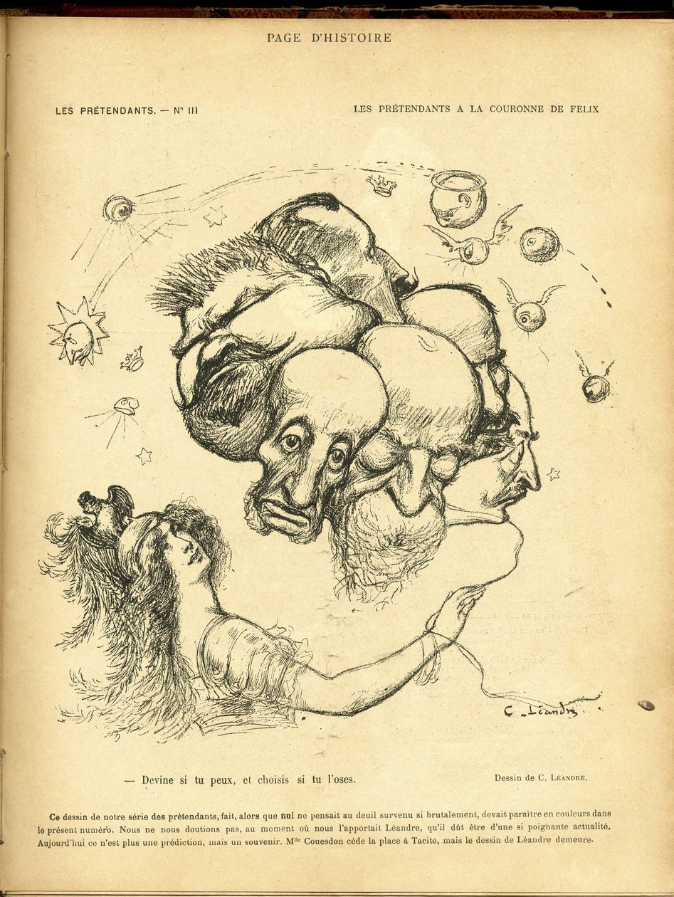 Illustratie van Charles Leandre (1862-1934) in Le Rire door Charles Leandre