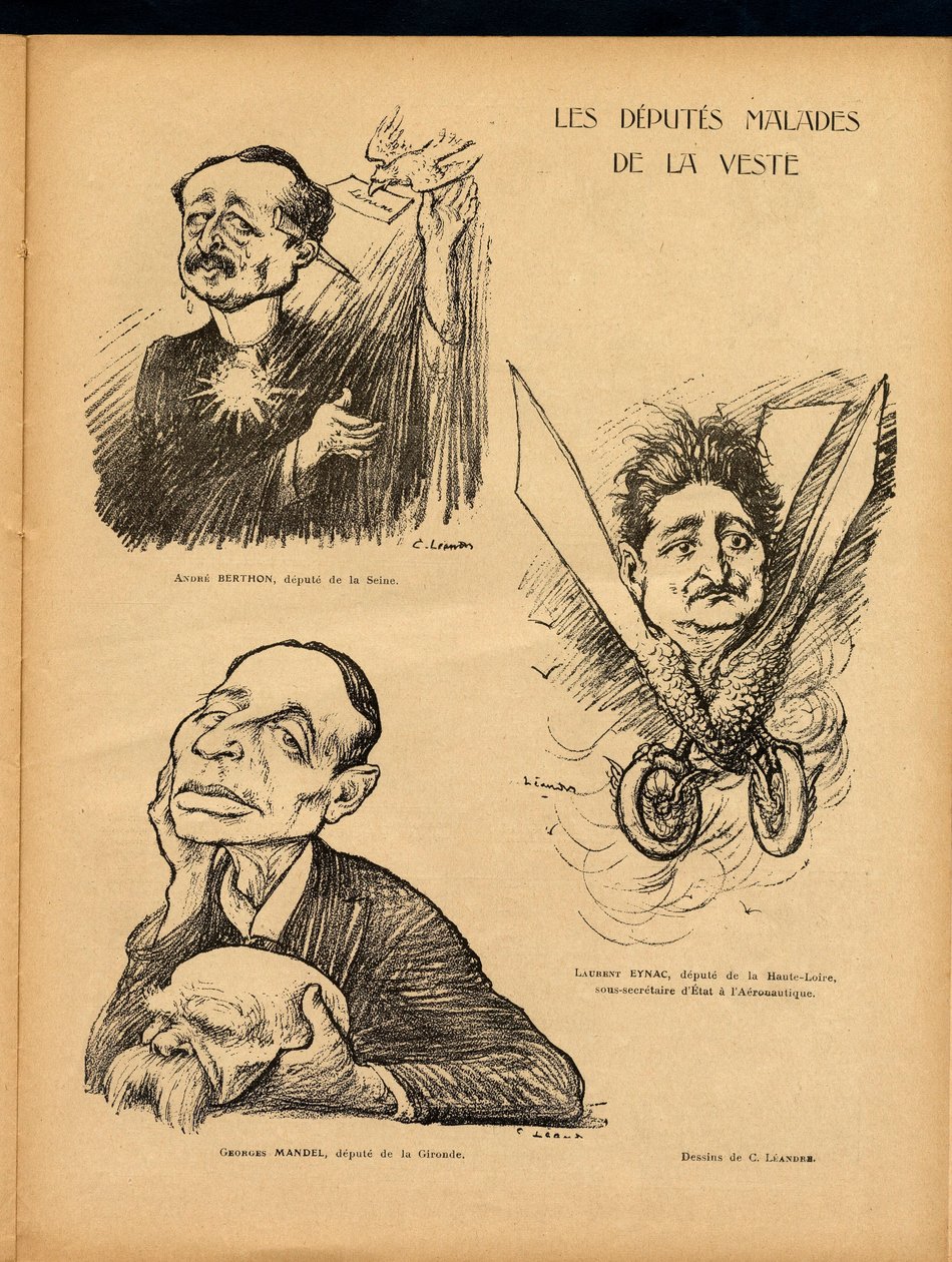Le Lire, Satirisch in Kleuren door Charles Leandre