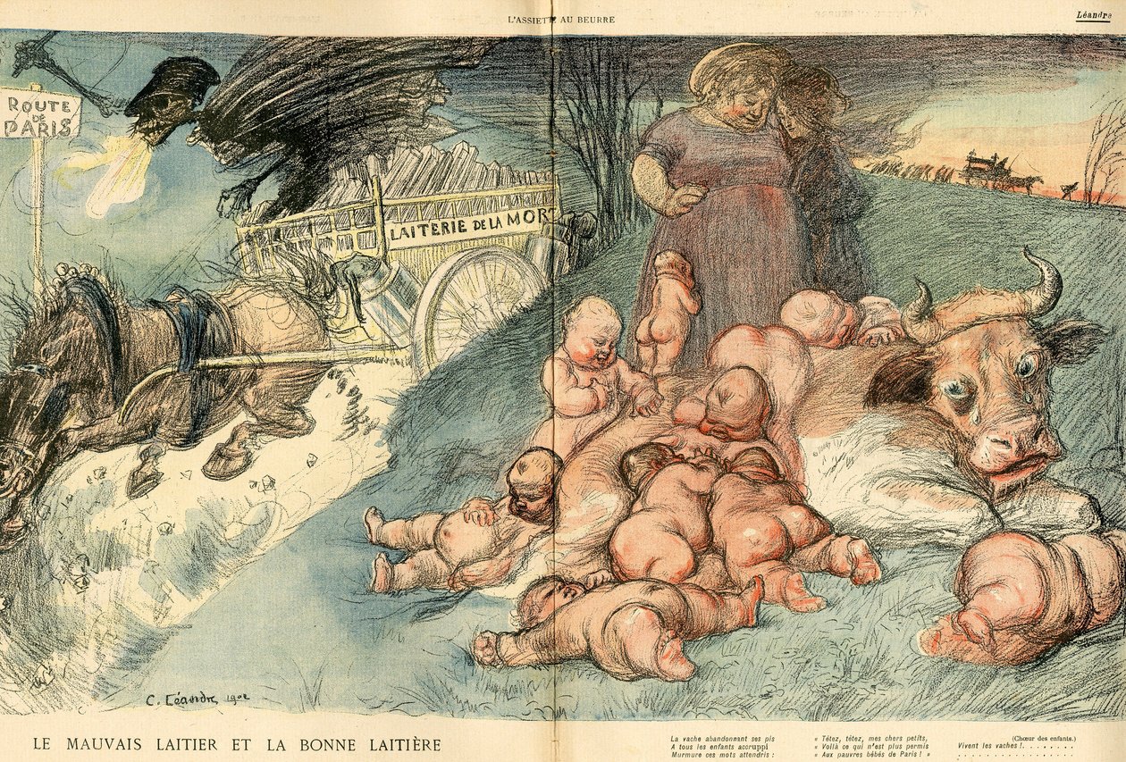 De Boterplaat, Satirisch in Kleuren door Charles Leandre