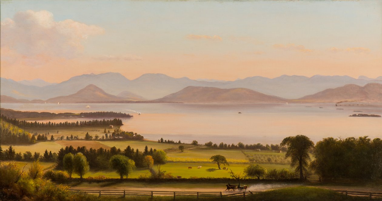 Adirondack-gebergte, Burlington Bay Over Willard St. door Charles Louis Heyde
