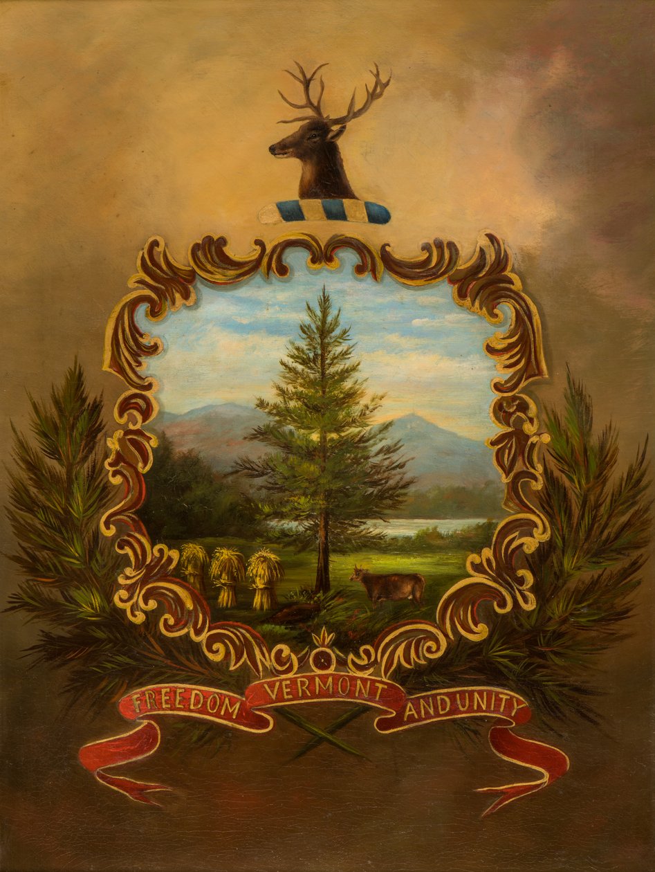 Zegel van Vermont door Charles Louis Heyde