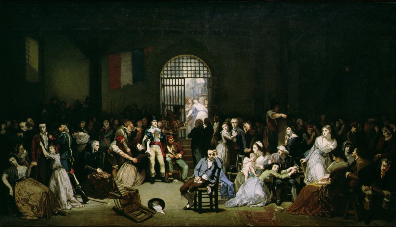De oproep voor de laatste slachtoffers van de Terreur, 7-9 Thermidor, Jaar 2 (25-27 juli 1794), na 1850 door Charles Louis Lucien Muller