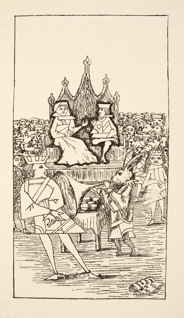 Proces van de Hartenboer, illustratie uit Alice