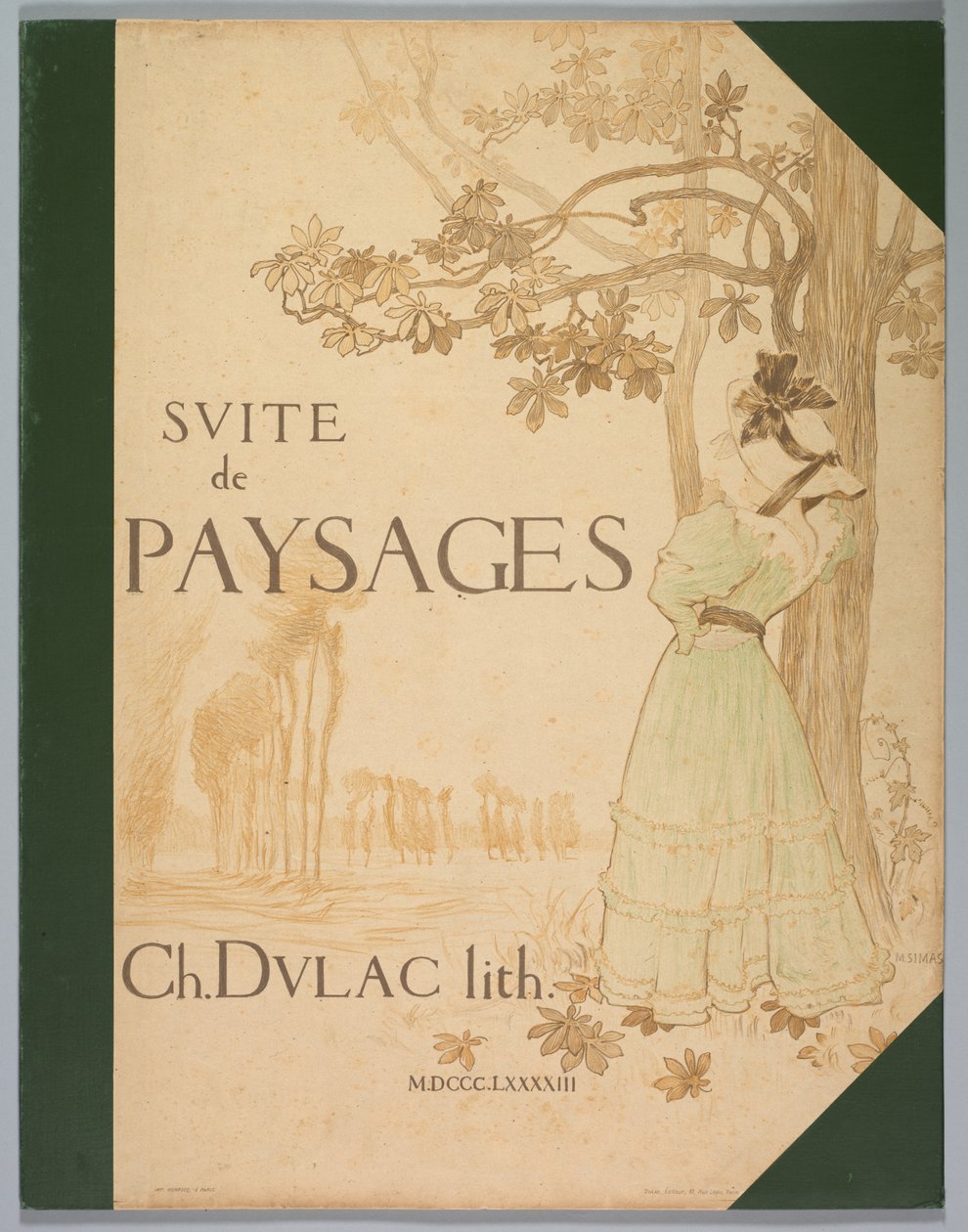 Suite de Landschappen: Omslag door Charles Marie Dulac