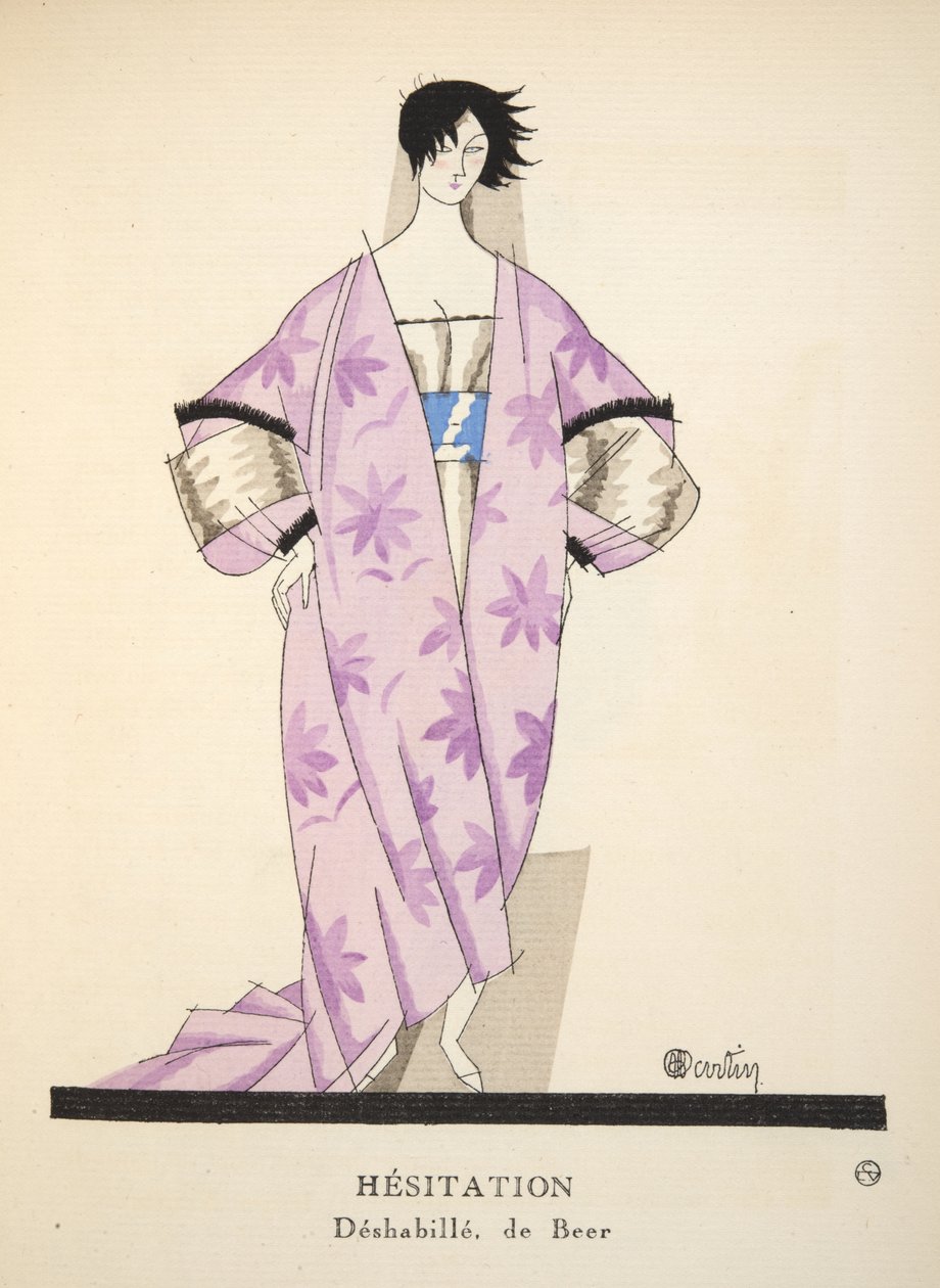 Aarzeling uit Gazette de Bon Ton, uitgegeven 1920 door Charles Martin