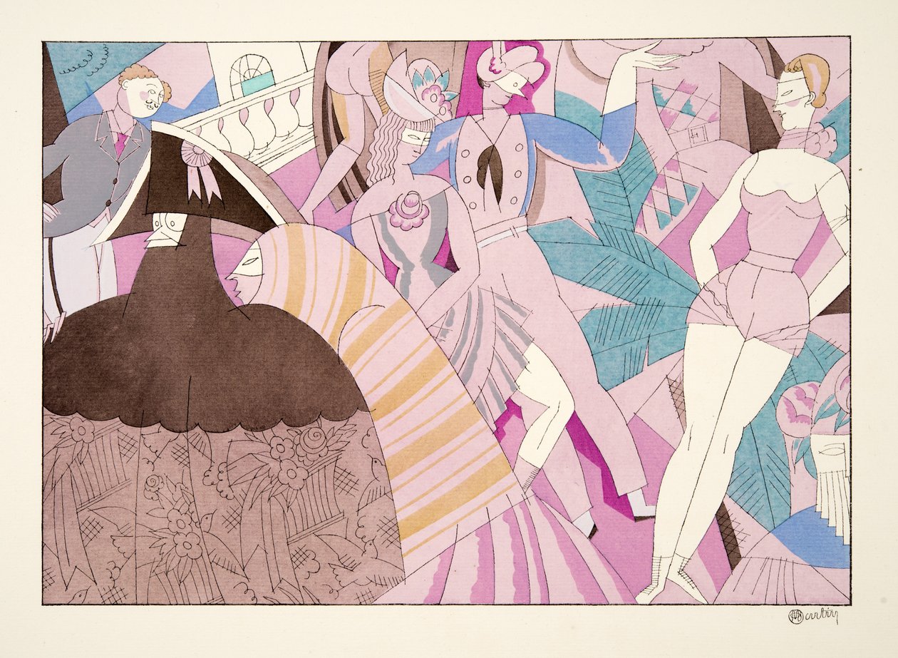 Le Carnaval uit Sports & Divertissements, uitgegeven 1914 door Charles Martin