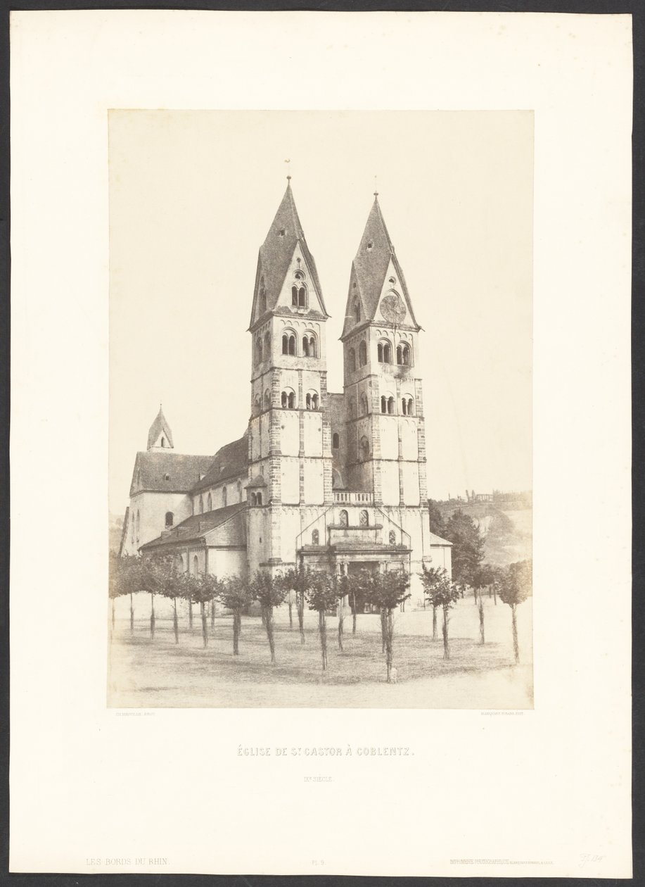 Kerk van St. Castor in Coblentz door Charles Marville