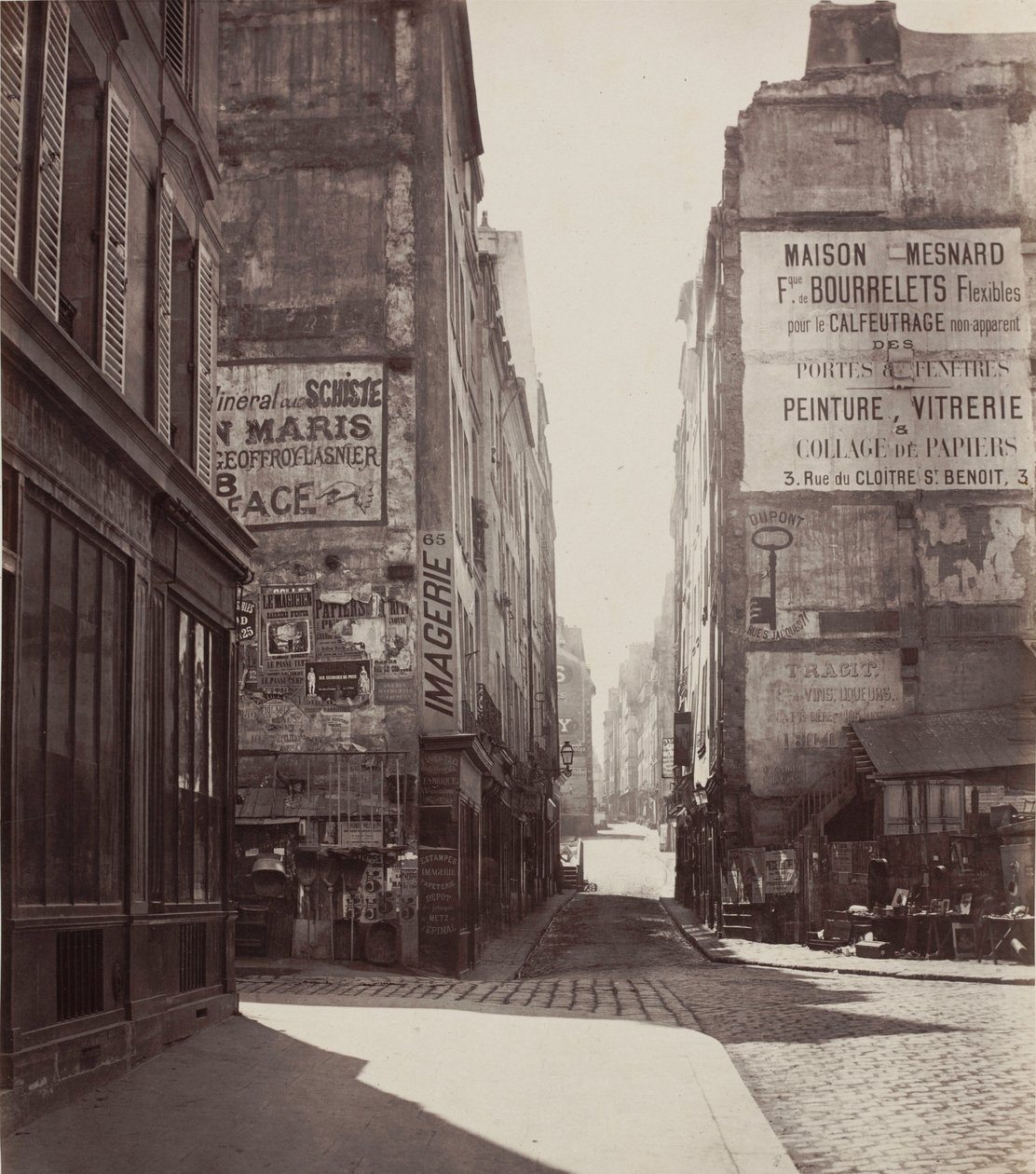 Rue Saint-Jacques door Charles Marville