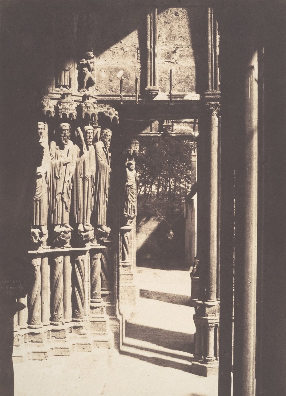 Zuidportaal, Kathedraal van Chartres, 1854 door Charles Marville