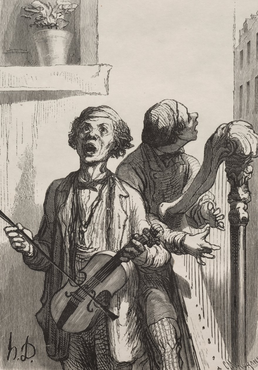 Straatzangers door Charles Maurand