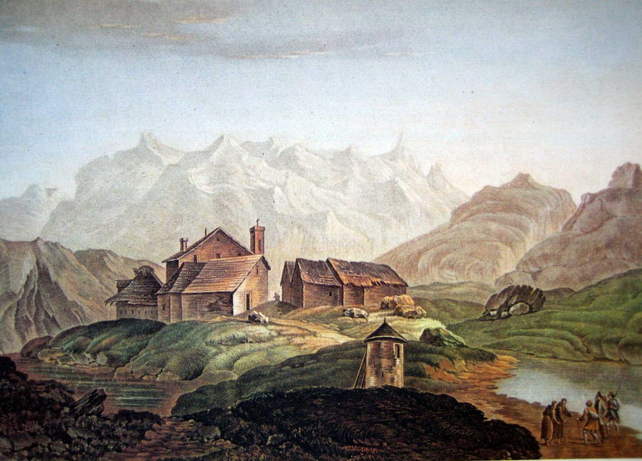 Gotthard Hospice 1785 door Charles Melchior Descourtis