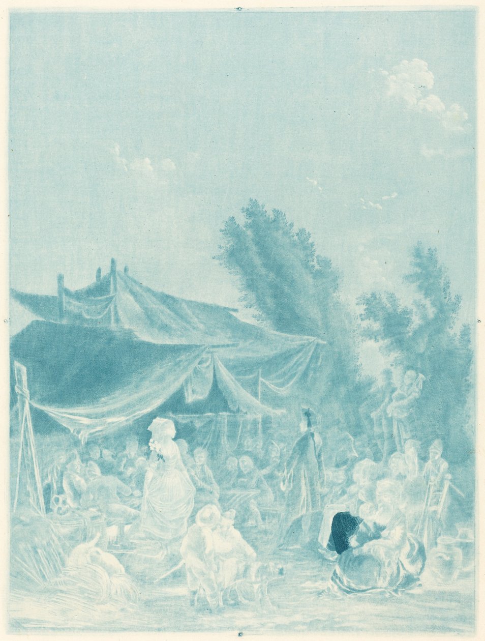 Dorp Bruiloft door Charles Melchior Descourtis after Nicolas Antoine Taunay