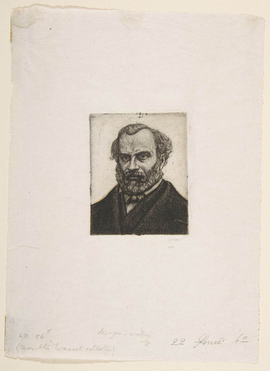 Armand Guéraud uit Nantes, drukker en literator door Charles Meryon