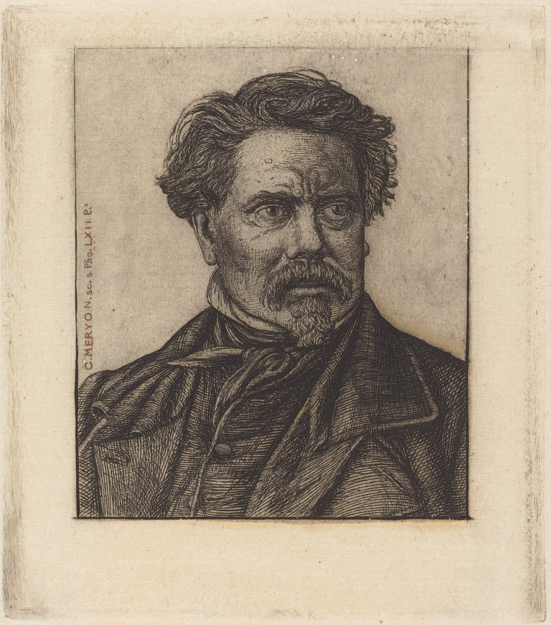 Benjamin Fillon door Charles Meryon