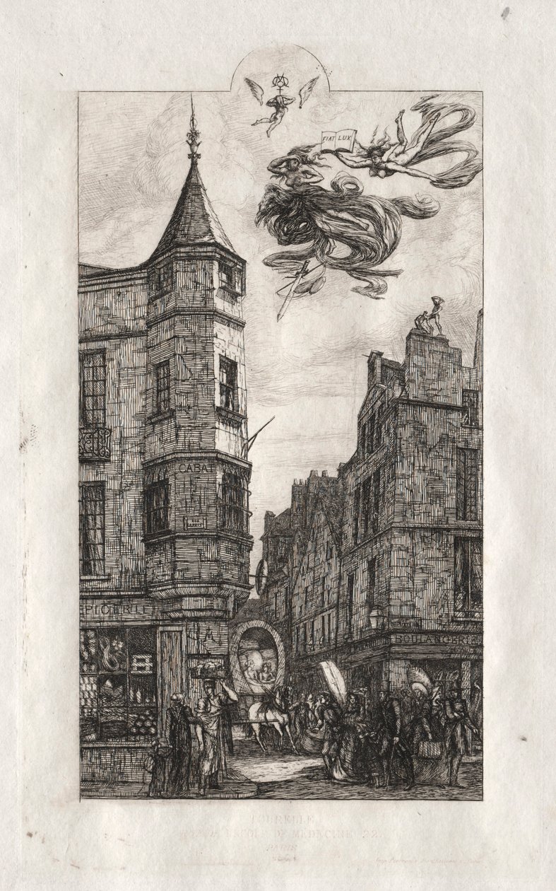 Etsen van Parijs: Tourelle, rue de l