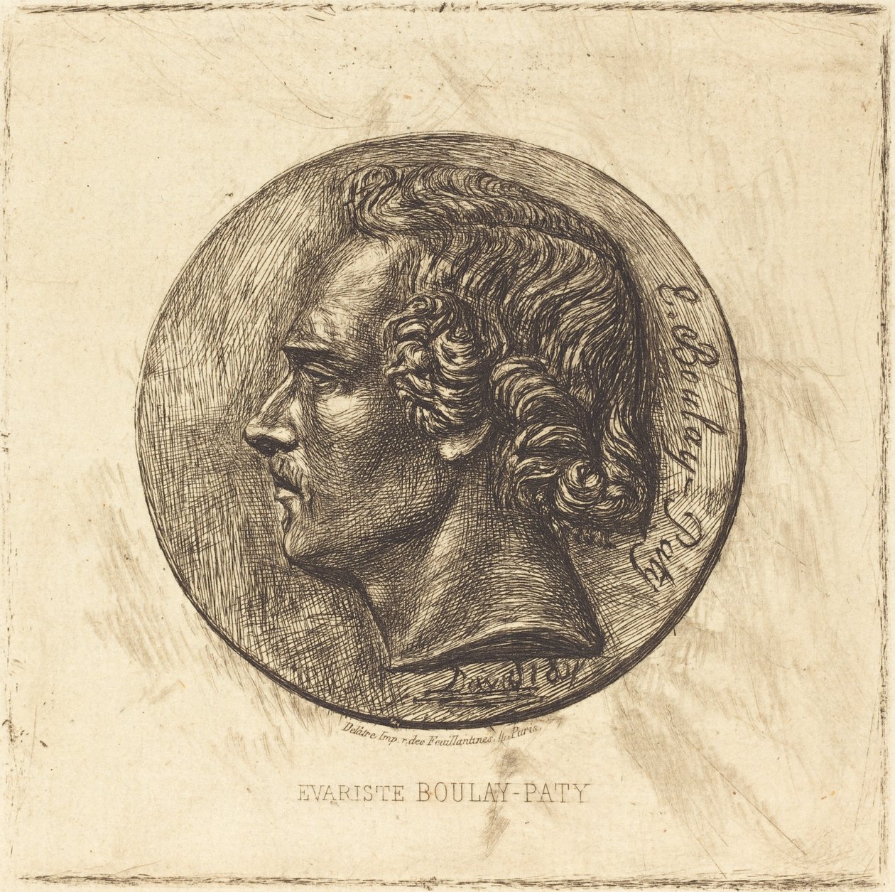 Evariste Boulay-Paty; Een Dichter (Van een Brons door David d