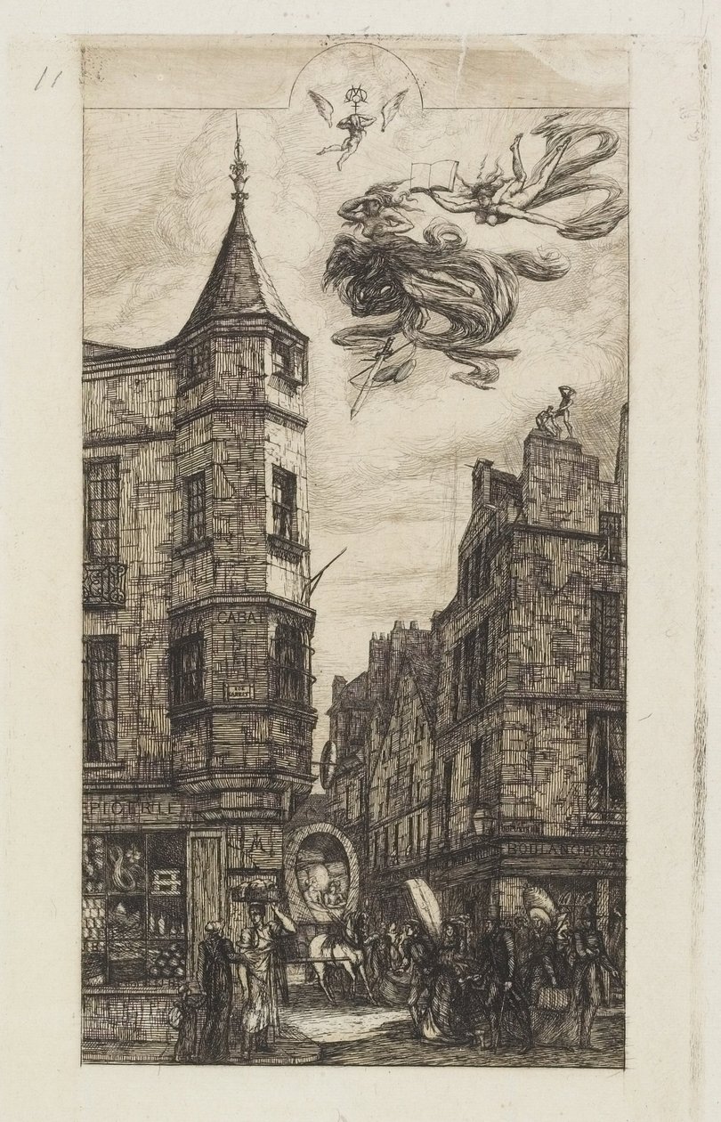 Huis met een torentje, nr. 22 door Charles Meryon