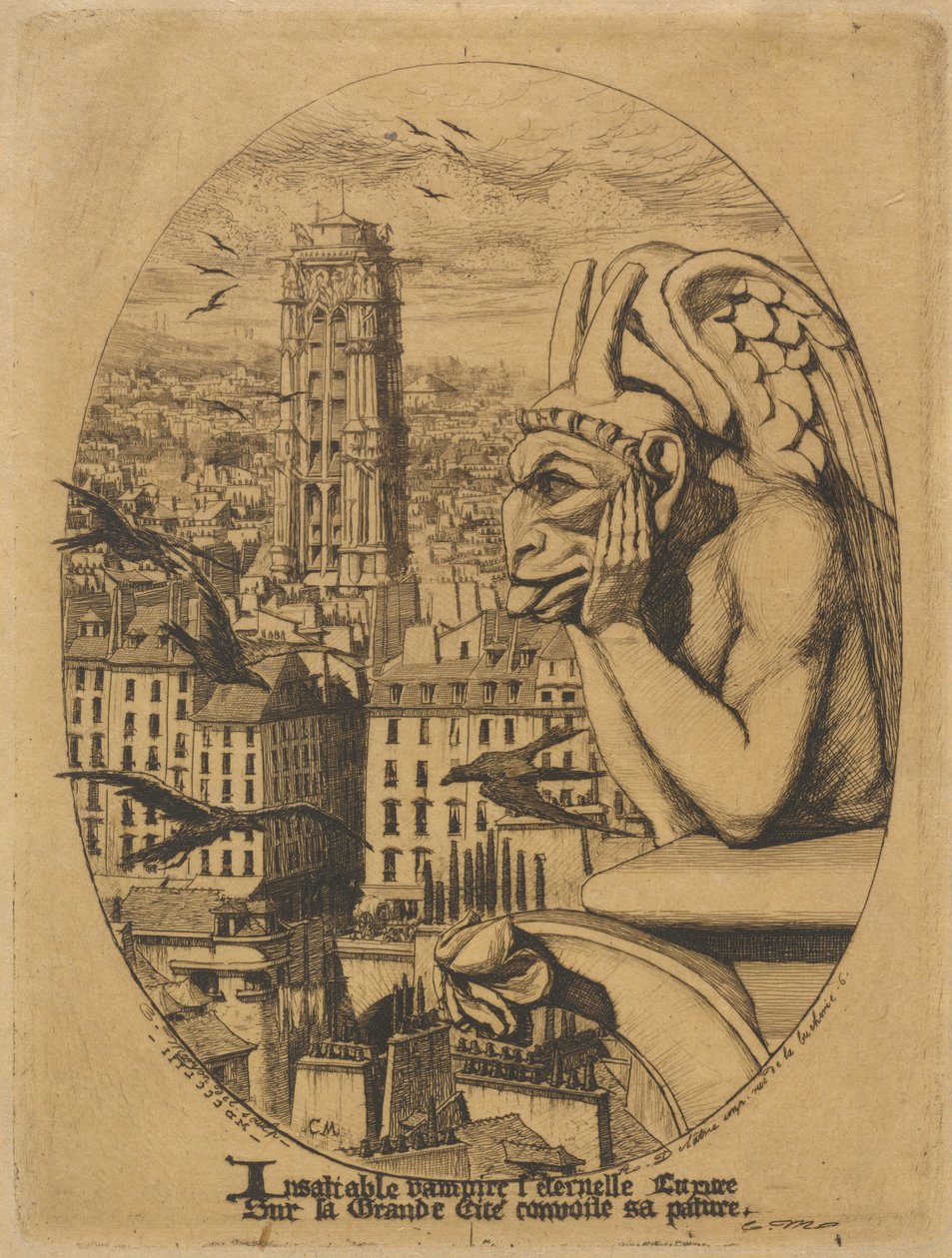 Le stryge door Charles Meryon