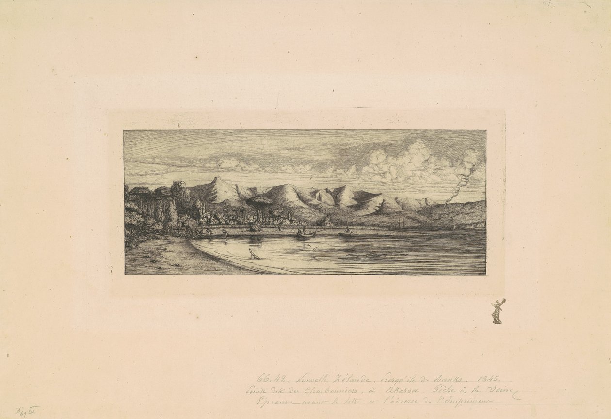 Banks-schiereiland, Nieuw-Zeeland door Charles Meryon