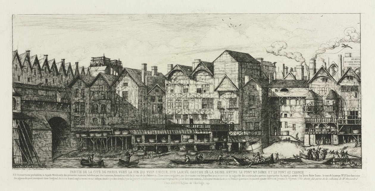 Deel van de stad Parijs aan het einde van de zeventiende eeuw, 1861 door Charles Meryon