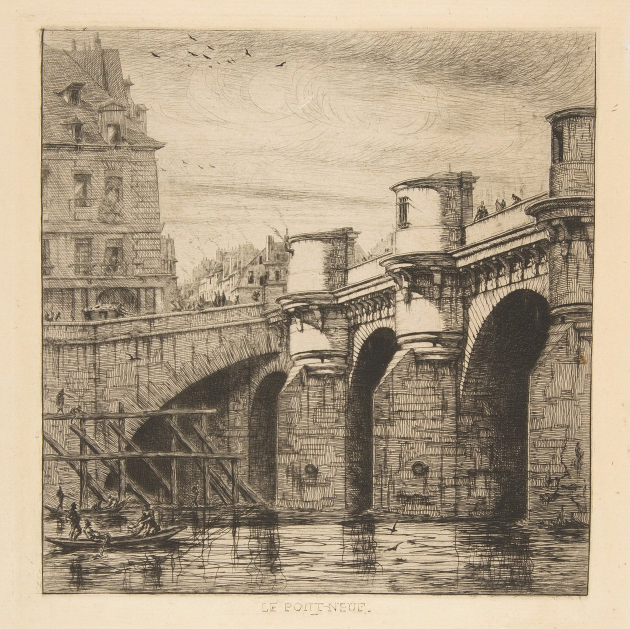 Pont-Neuf, Parijs door Charles Meryon