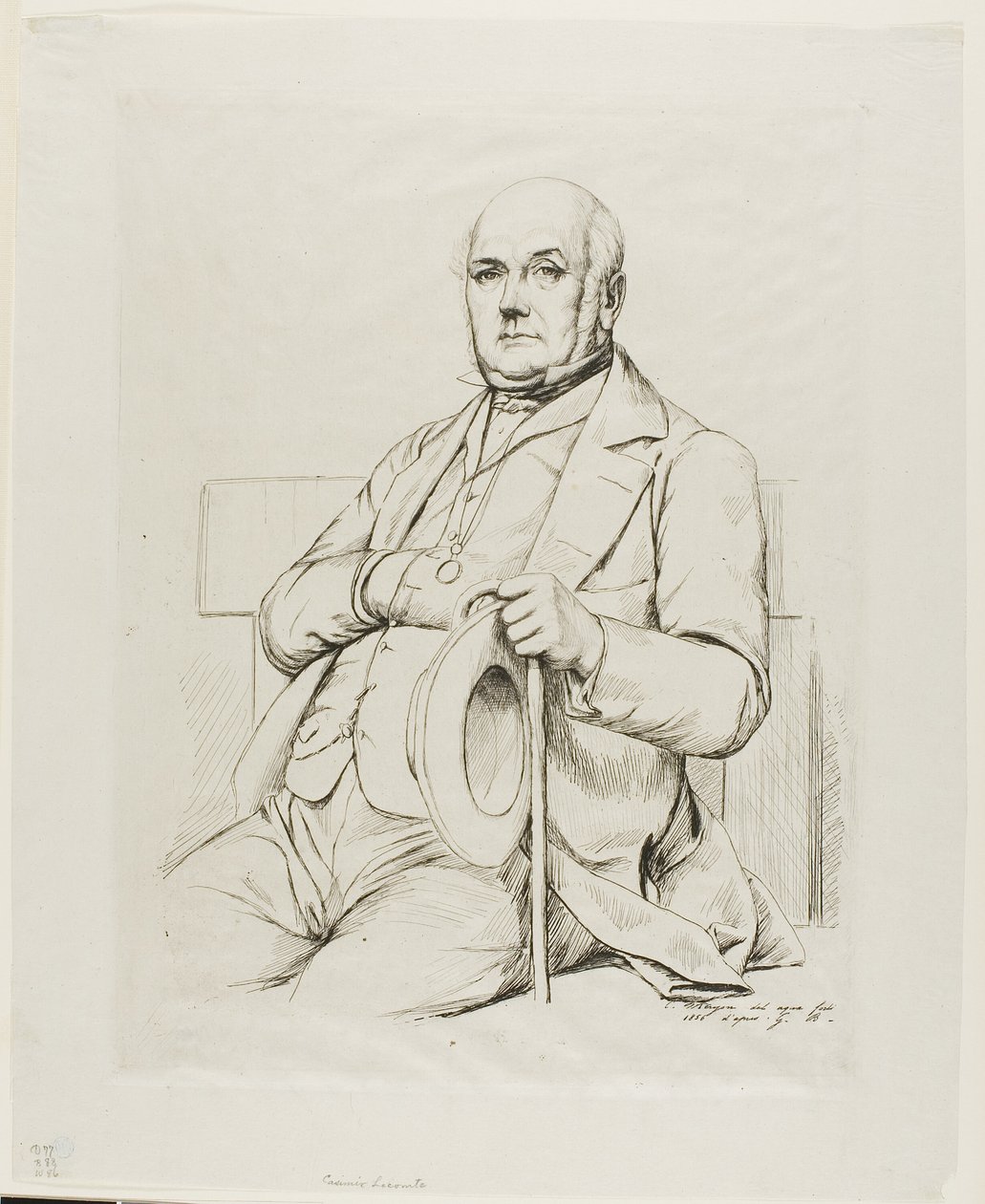 Portret van Casimir le Conte door Charles Meryon