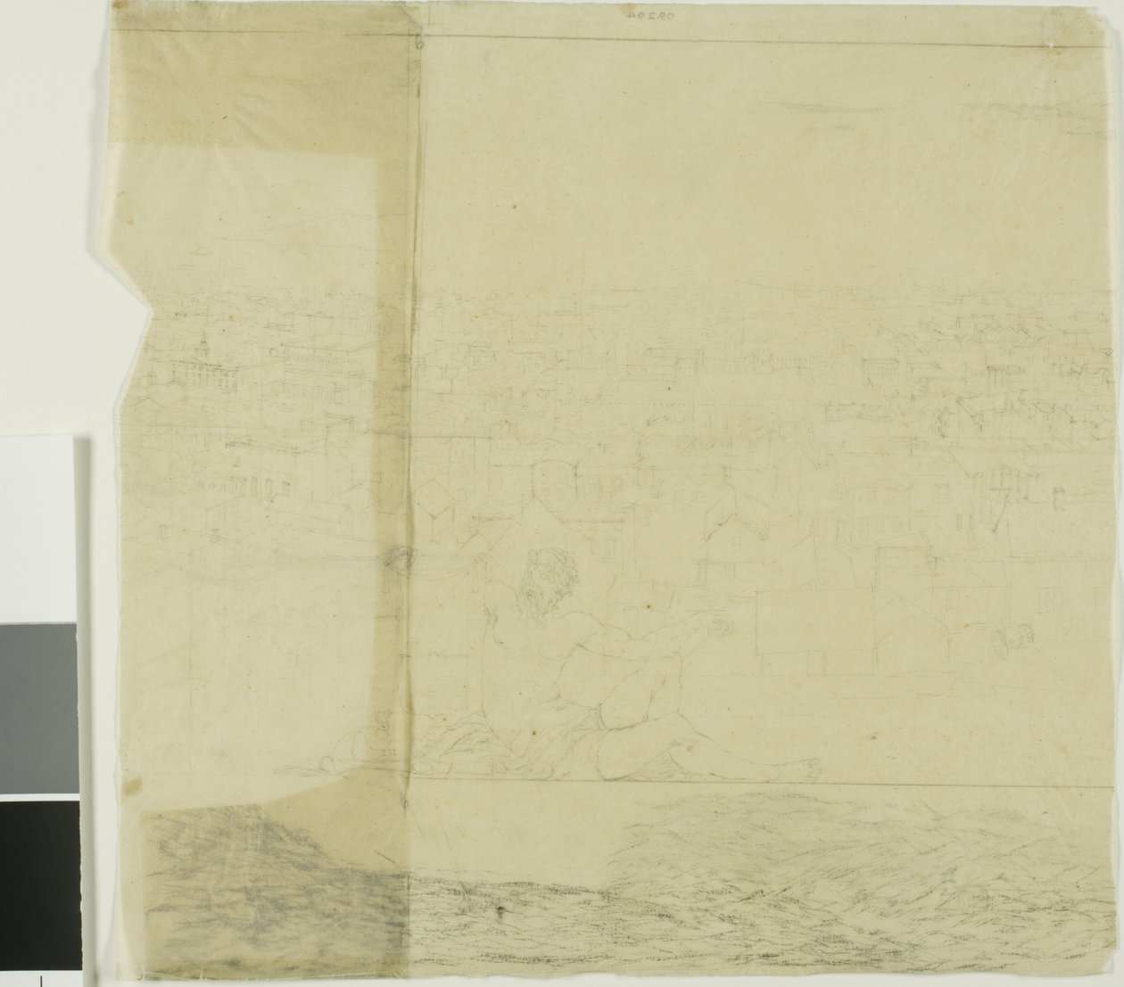 Studie voor San Francisco, midden rechts sectie door Charles Meryon