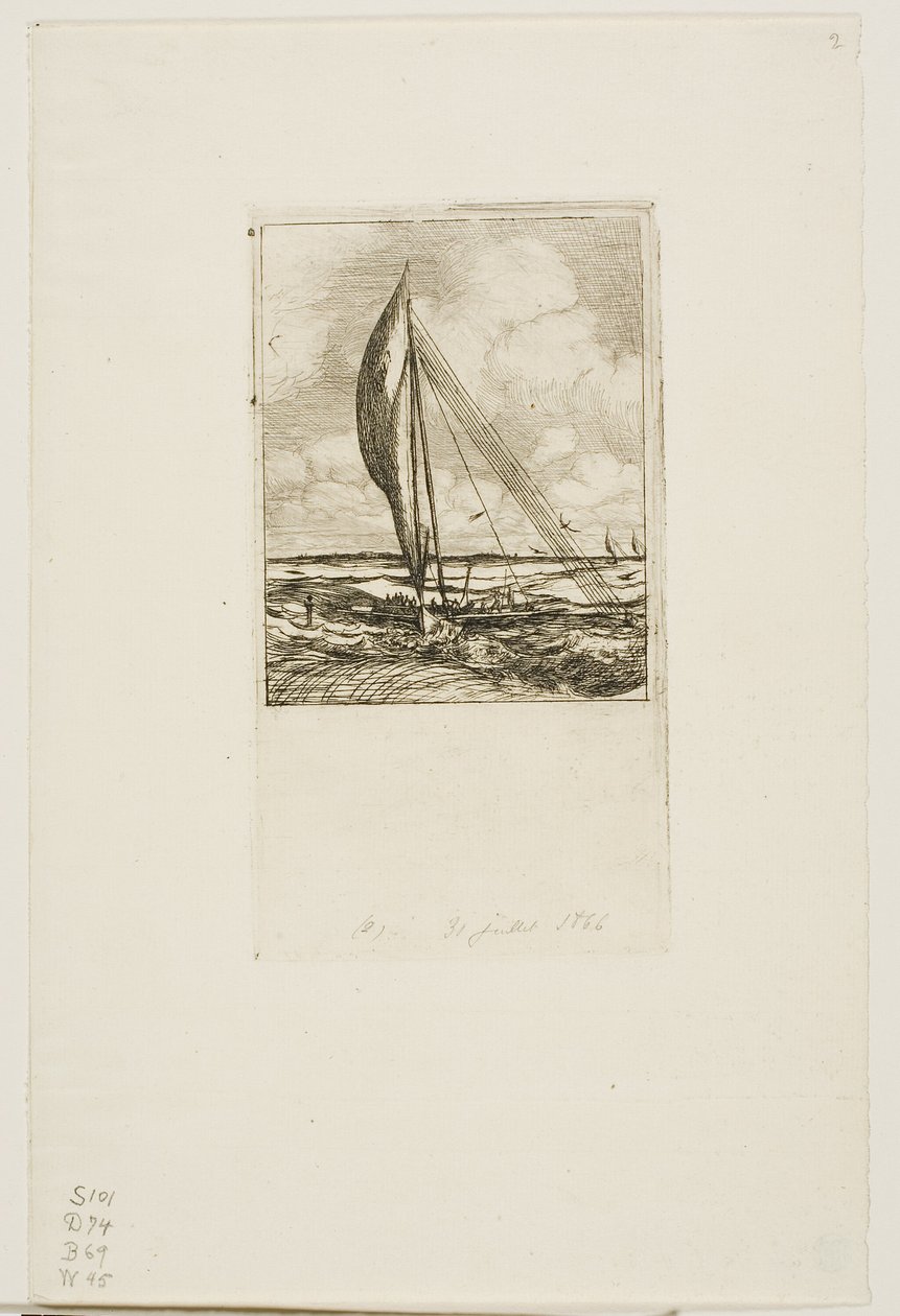 Snelvarende Proa, Mulgrave Archipel, Oceanië door Charles Meryon