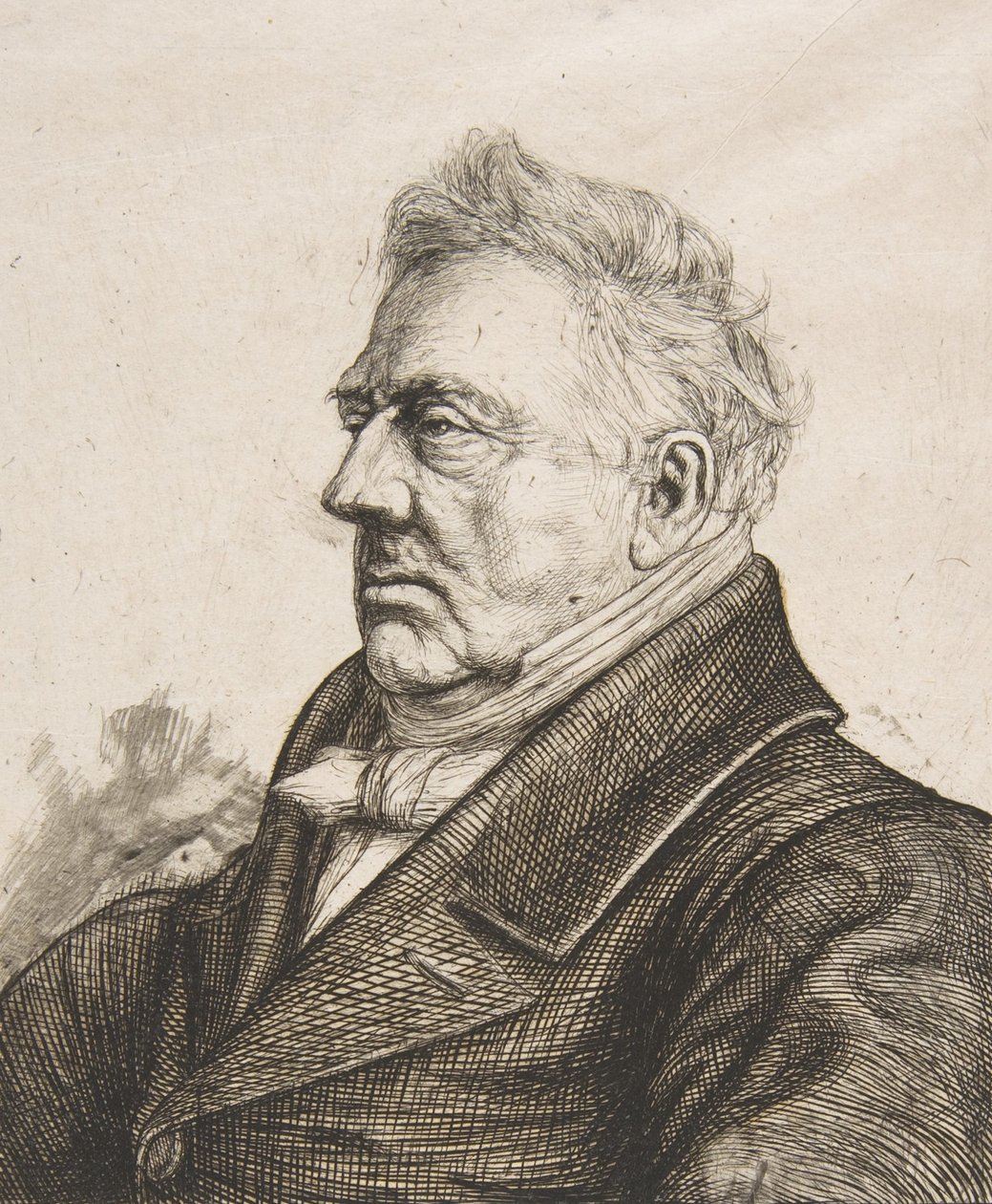 De Bretonse archeoloog Louis Jacques Marie Bizeul, naar een foto door Charles Meryon