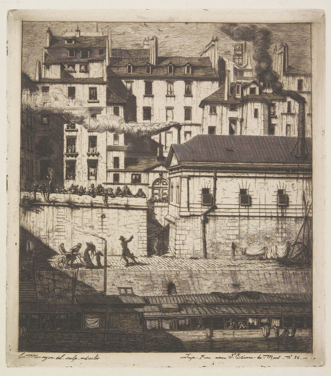 Het mortuarium door Charles Meryon