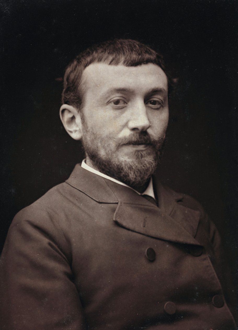 Album Artistique et Biographique, 5e jaar, Salon 1885; portret van de Franse schilder Alfred-Henri Bramtot (1852-1894) door Charles Michelez