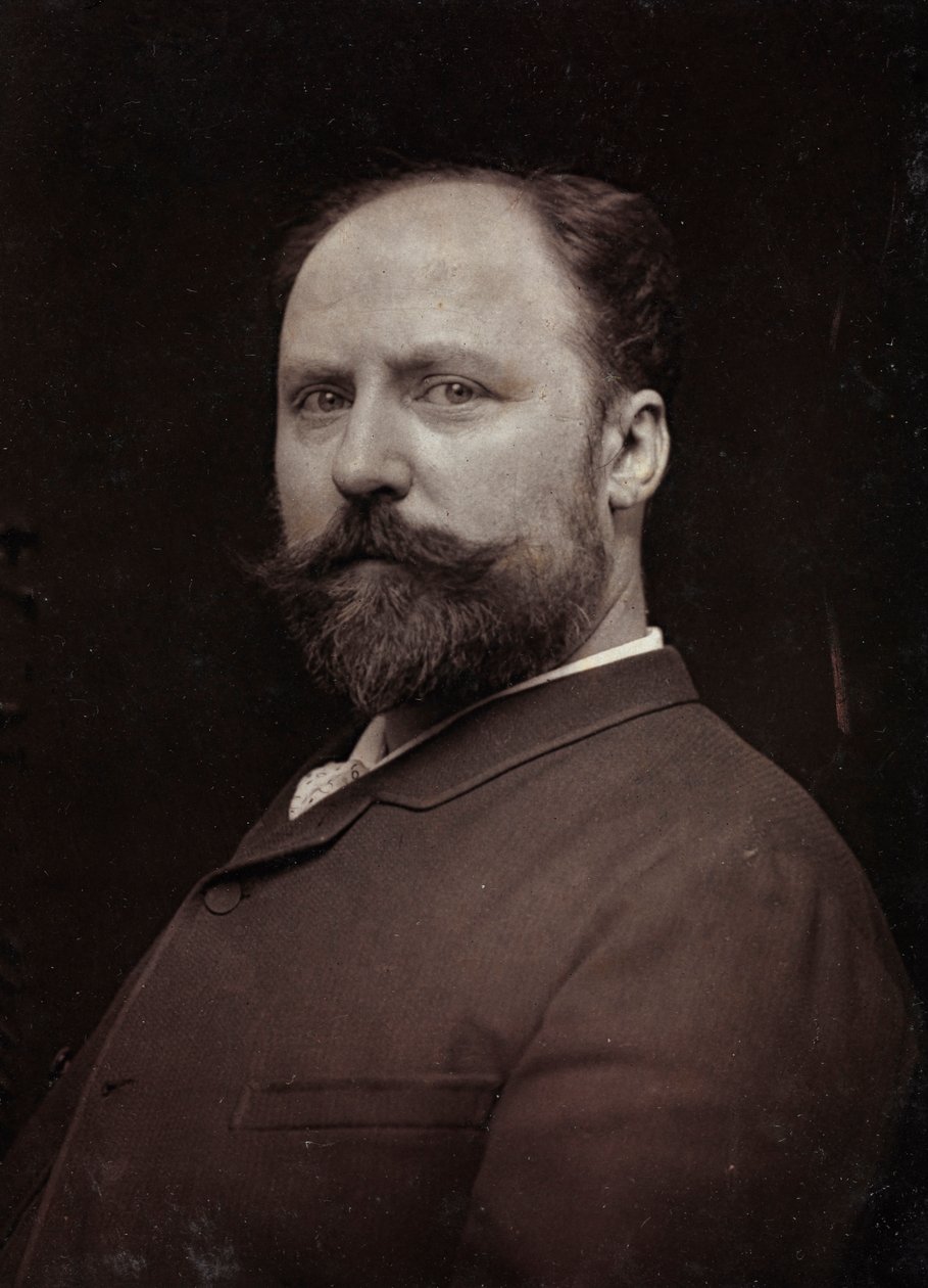 Album Artistique et Biographique, 5e jaar, Salon 1885; portret van de Franse schilder Paul Louis Narcisse Grolleron (1848-1901) door Charles Michelez
