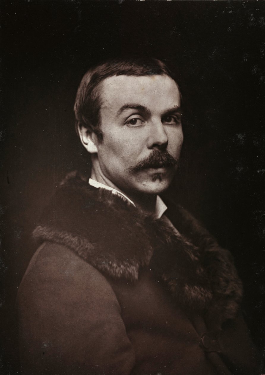 Album Artistique et Biographique, 5e jaar, Salon 1885; portret van de Franse schilder Albert Bettannier (1851-1932) door Charles Michelez