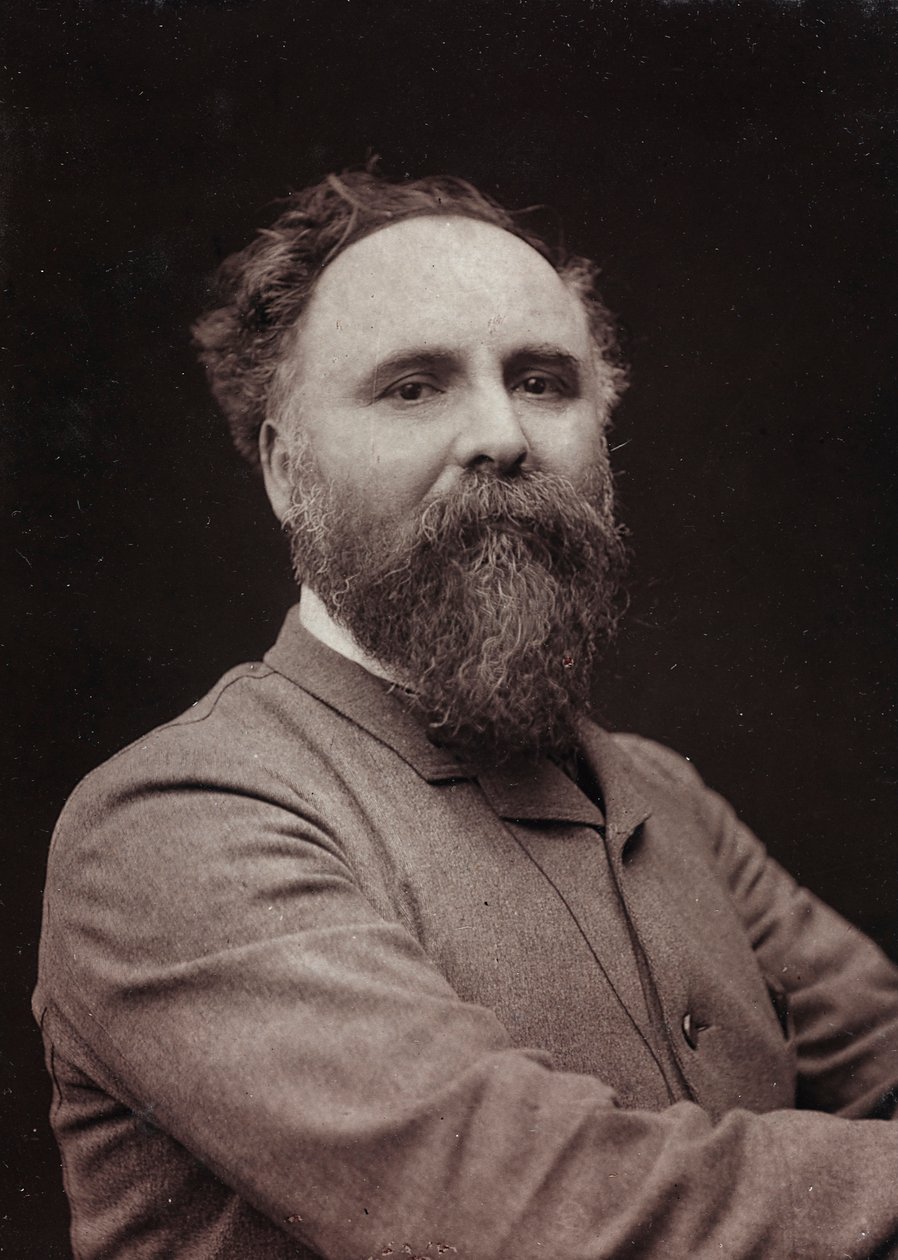 Album Artistique et Biographique, 5e jaar, Salon 1885; portret van de Franse schilder Diogène Ulysse Napoléon Maillart (1840-1926) door Charles Michelez