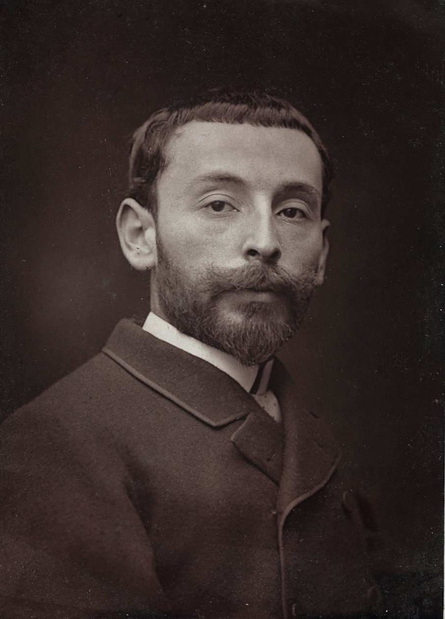 Album Artistique et Biographique, 6e jaar, Salon 1885; portret van de Franse schilder Alexandre Bloch (1862-1906) door Charles Michelez