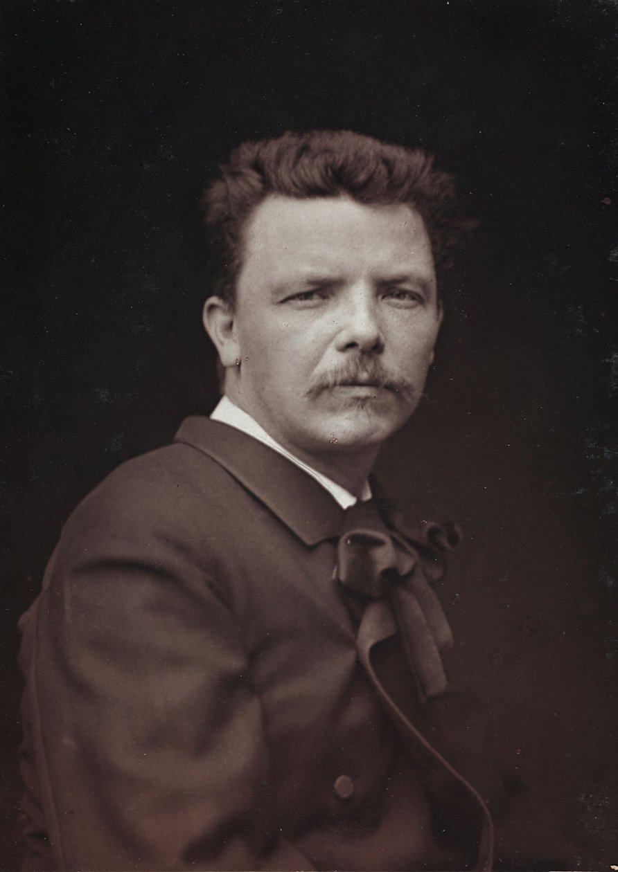 Album Artistique et Biographique, 6e jaar, Salon 1885; portret van de Franse schilder Eugène Carrière (1849-1906) door Charles Michelez