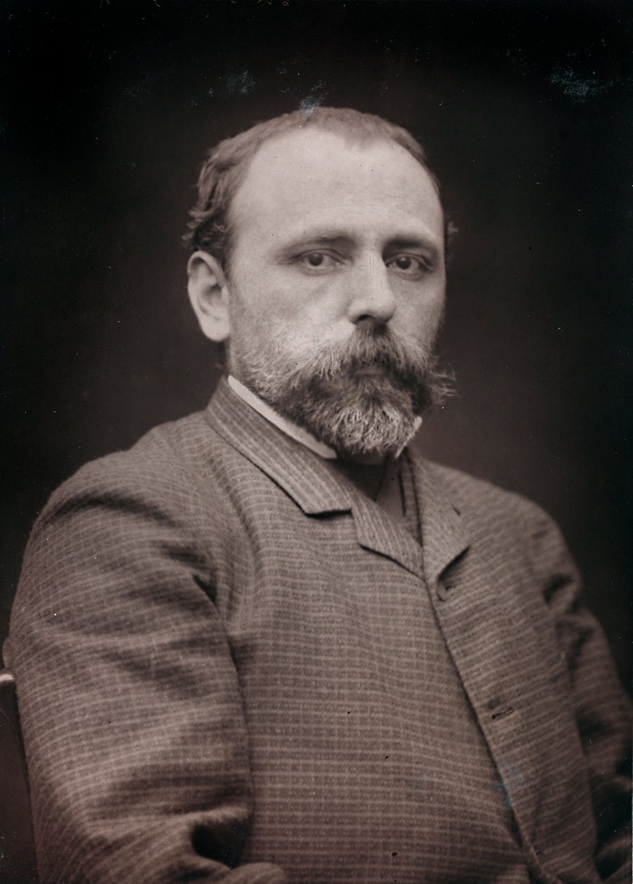 Album Artistique et Biographique, 6e jaar, Salon 1885; portret van de schilder Edouard Jean Dambourgez (1844-1931) door Charles Michelez