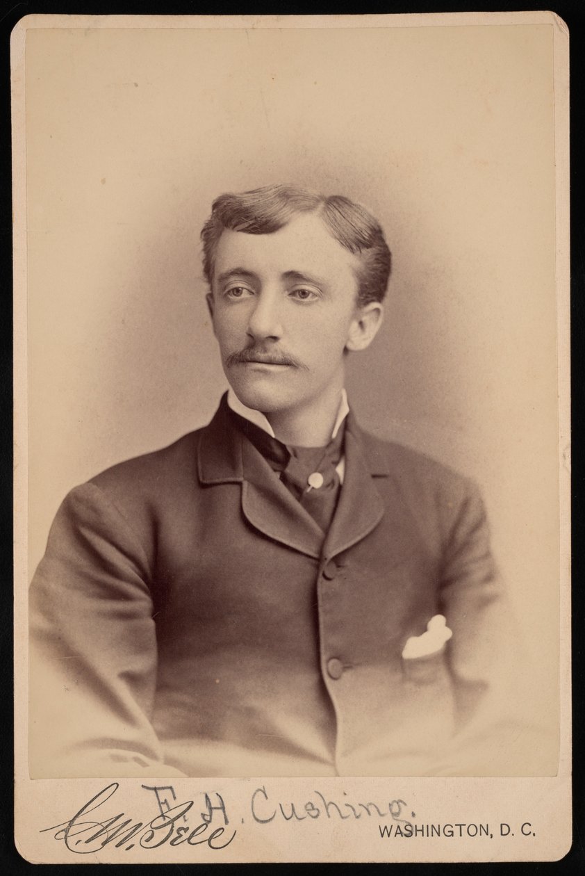 Portret van Frank Hamilton Cushing 1857-1900, voor 1893 door Charles Milton Bell