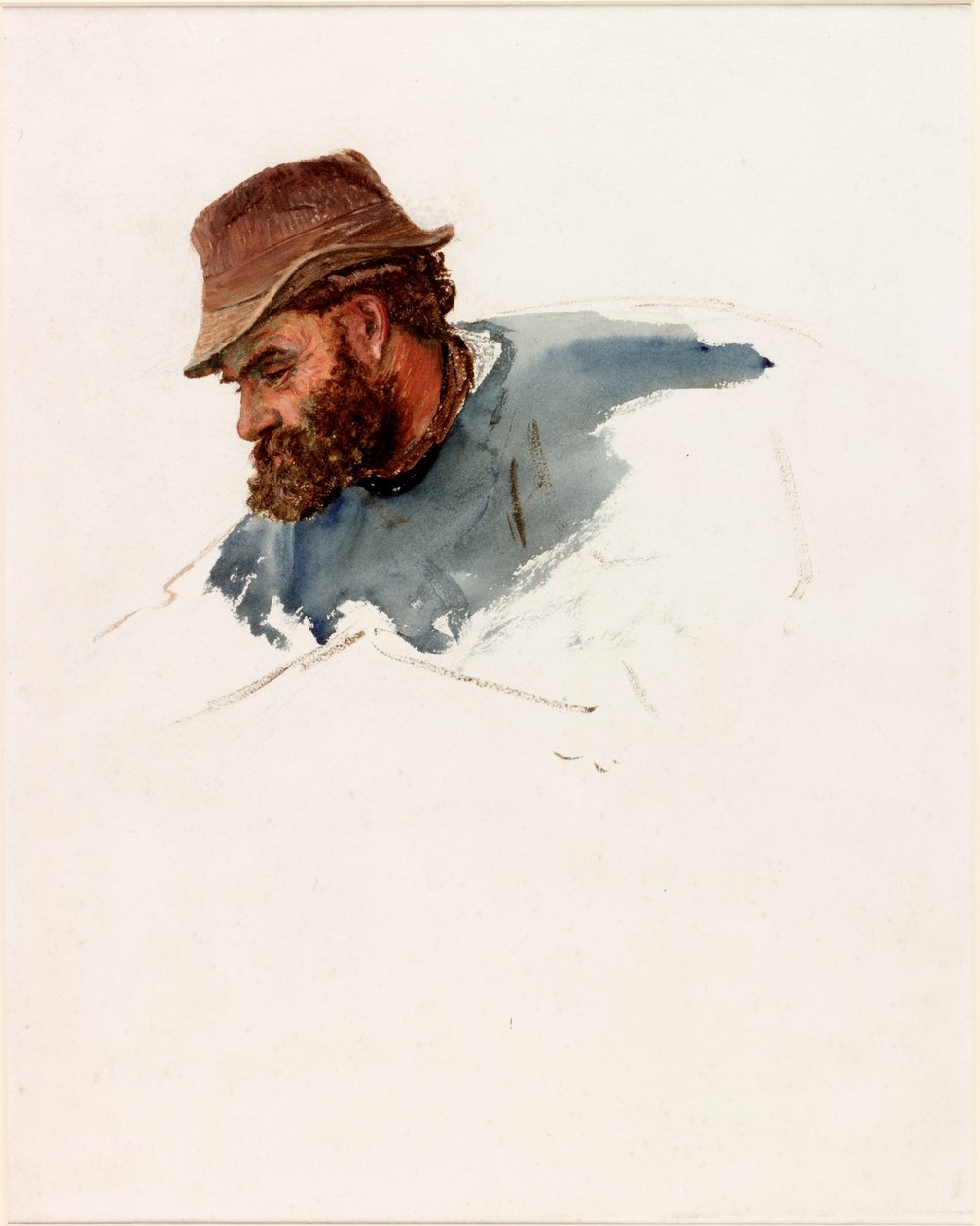 Hoofd van een visser door Charles Napier Hemy