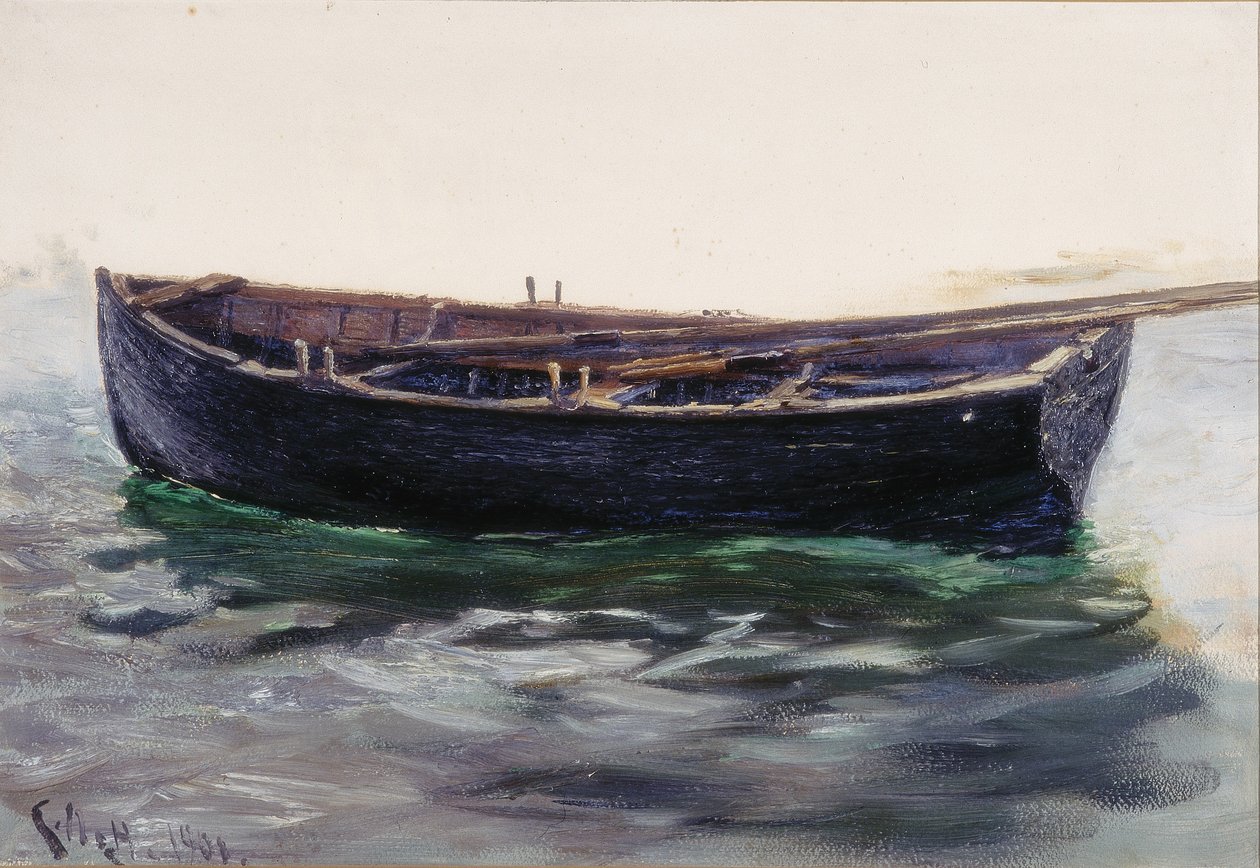 Studie van Boot door Charles Napier Hemy