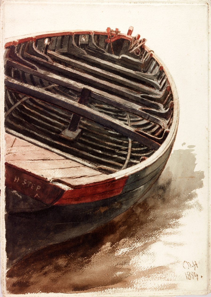Studie van een Bootje door Charles Napier Hemy