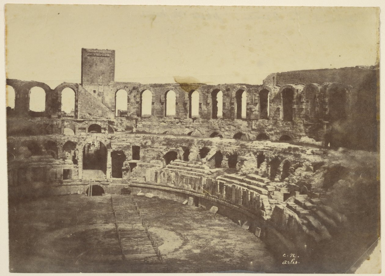 Arles, de arena door Charles Nègre
